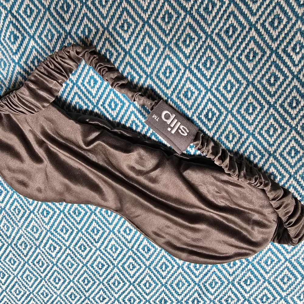 Slip Black Silk Eye Sleeping Mask - Picture 2 of 4